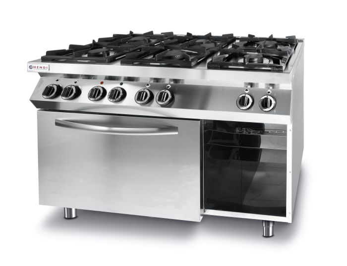 dennenboom weduwnaar verder Gas cooker Kitchen Line 6-burner with convection electric oven GN 1/1