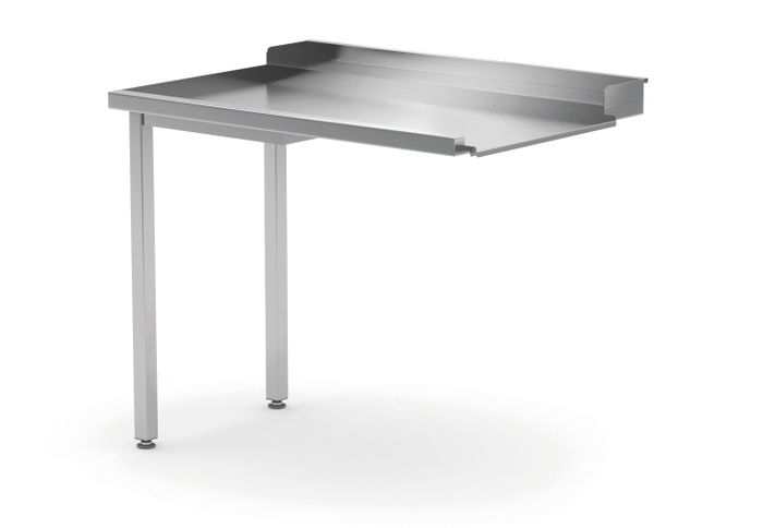 Unloading table for dishwashers