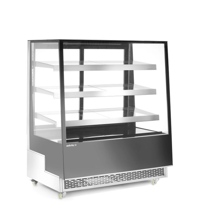 E&YのDISPLAY SHELVES Refrigerated display cabinets with 3 slanted shelves - HENDI Tools