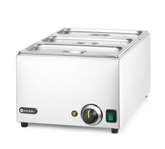 Set: Bain-marie HENDI RANGER + 3x GN 1/3 con coperchio.