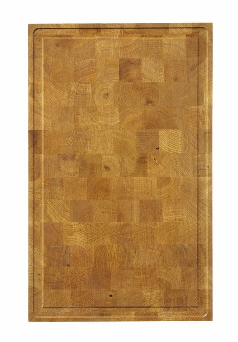 Oak serving board, end-grain