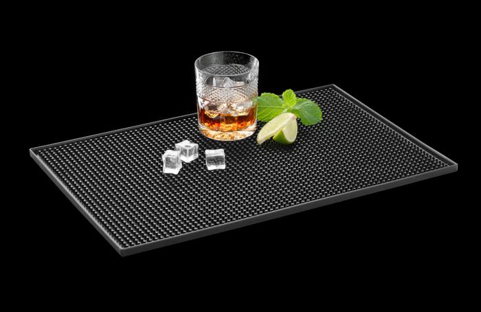  Bar Mat for Cocktail and Coffee Bar 12 x 18 Rubber