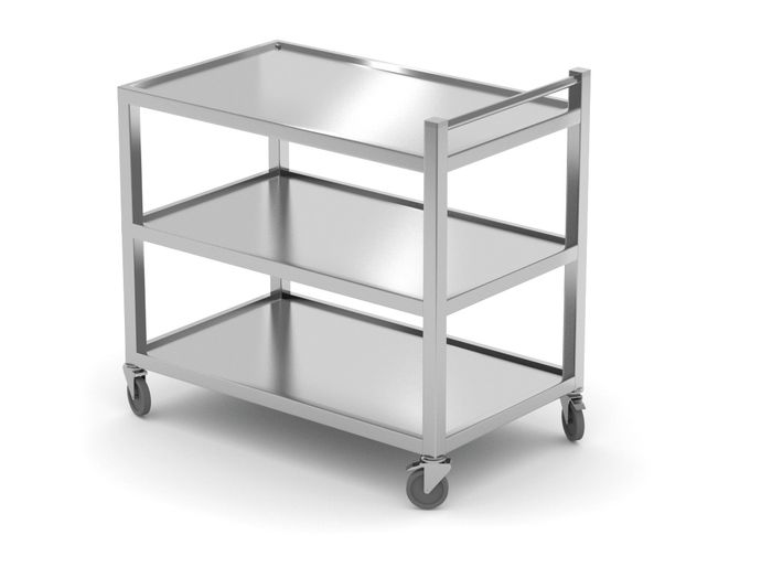Carrello di servizio a 3 scaffali – saldato