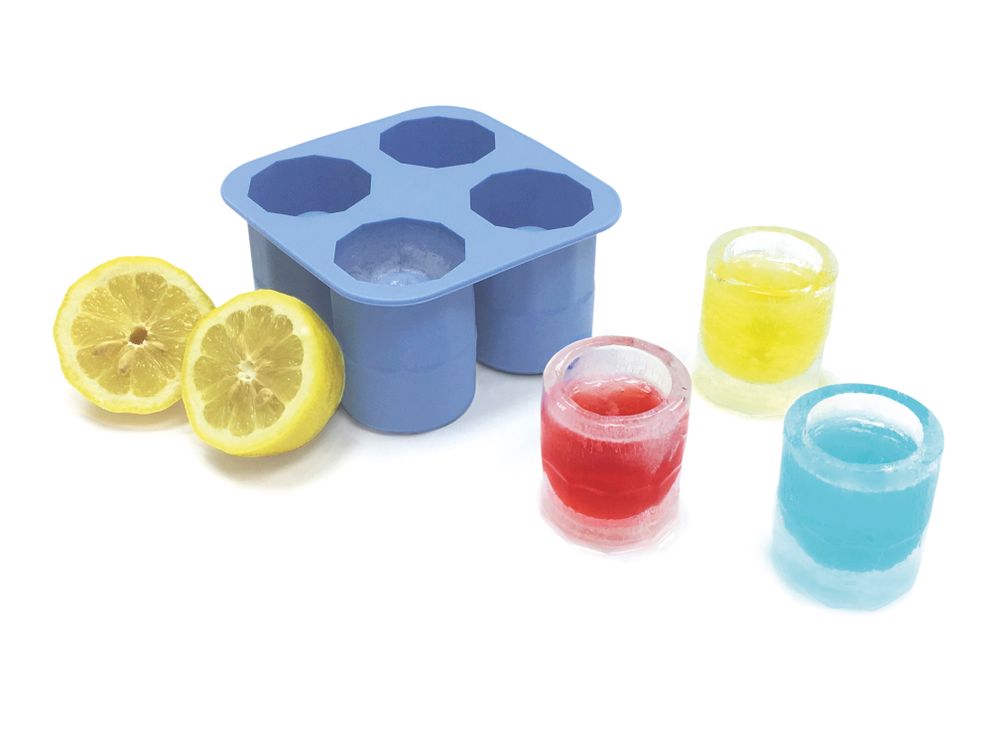 Ice shot glass mould, Bar up, 122x122x(H)60mm