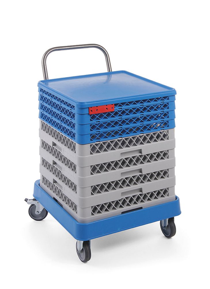 Trolley for dishwasher racks with handle, HENDI, 575x545x(H)920mm