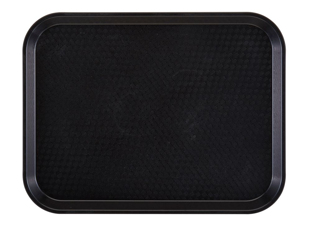 Polypropylene fast food tray, medium., Cambro, black, Black, 300x410x(H)19mm