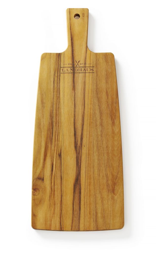 Krájecí prkénko Landhause z teakového dřeva, Tramontina, Světlé dřevo, 480x190x(H)15mm