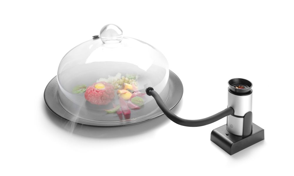 Glazen stolp met ventilatieopening