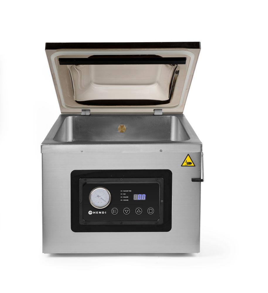 Machine à emballer sous vide avec chambre Profi Line 410, HENDI, Profi Line, bande de soudure 410 mm, 230V/1100W, 510x625x(H)455mm
