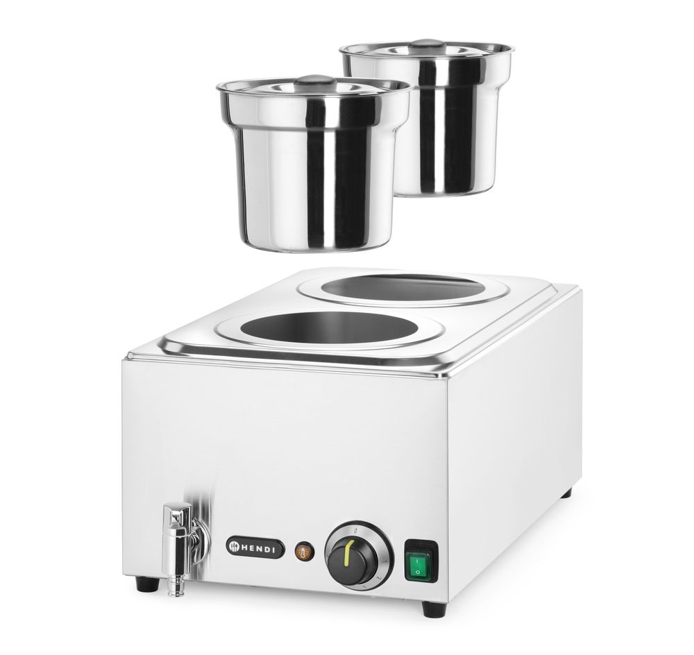 Set: Bain-marie Ranger + 2x bak 4L met deksel