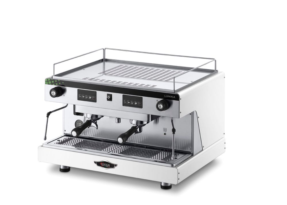 Kávovar Wega, 2 pákový, elektronický, bílý, Wega, 10,5L, 400V/3700W, 740x555x(H)515mm