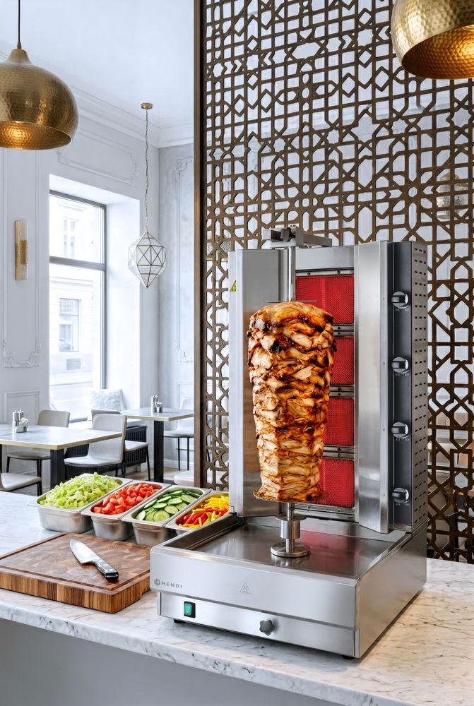 Kebabgrill, gas
