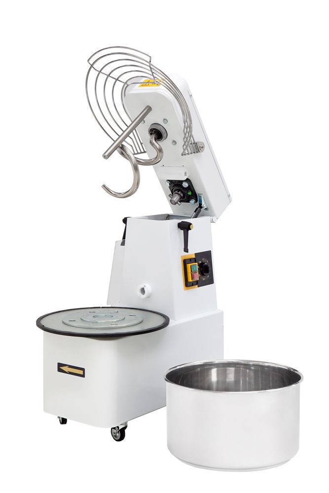 Spiral mixer with removable bowl and 2 speeds - 32 L, Prismafood, 88 kg/h, 435x750x(H)810mm