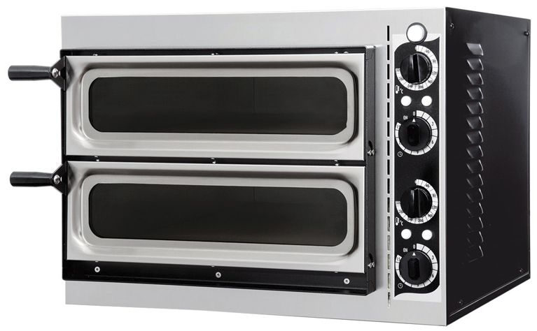Pizza oven basic 2/40 vetro, Prismafood, 230V/2400W, 567x428x(H)428mm