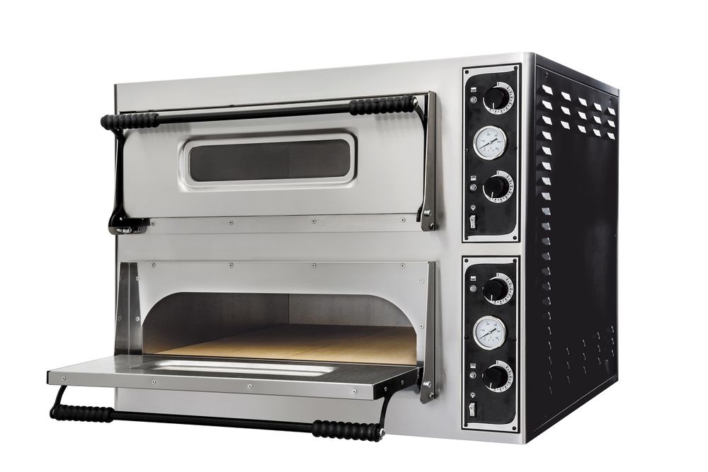 Pizza oven BASIC 66, Prismafood, 2 chambers, 400V/14400W, 975x1104x(H)745mm
