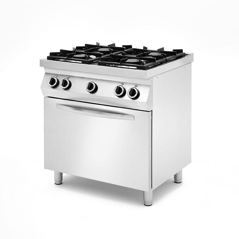 4-burner gas stove with gas oven