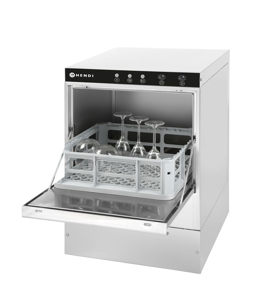Посудомоечная машина 40x40 - ручное управление, HENDI, 230V/2800W, 510x470x(H)710mm