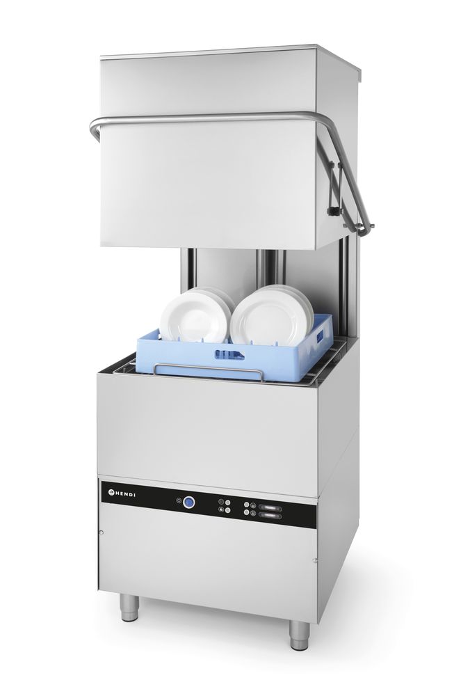 Hood dishwasher 50x50 - electromechanical control, HENDI, with detergent pump, 400V/8600W, 750x880x(H)1390mm
