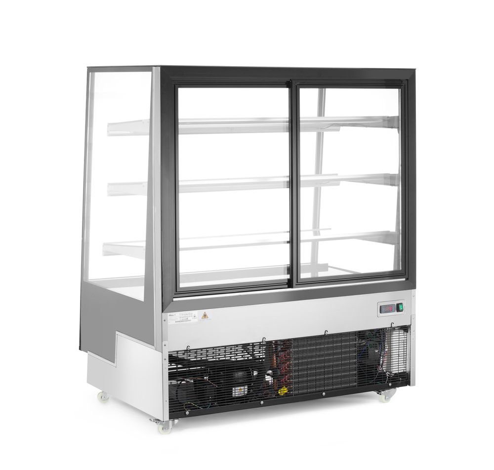 Koelvitrine met 3 schuine schappen
