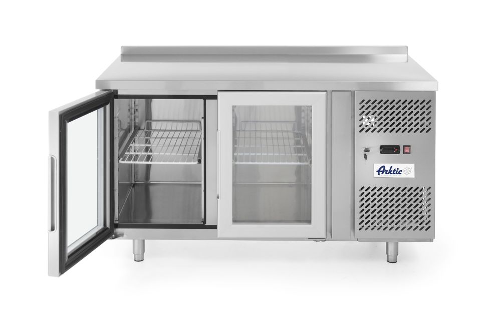 Стол холодильный застекленный - 2-дверный, с боковым расположением агрегата, Arktic, 280L, 230V/250W, 1360x700x(H)850mm