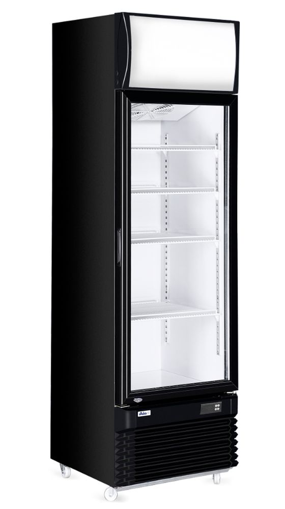 Jednodveřová chladicí vitrína s osvětleným panelem, 313 l, Arktic, 230V/300W, 620x669x(H)1965mm