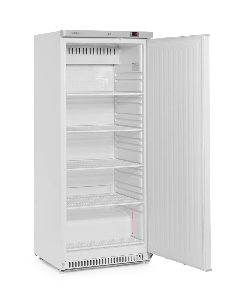 Koelkast met witte, gelakte stalen behuizing