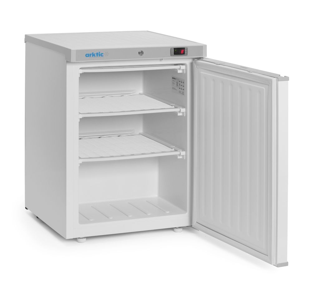 Vrieskast in met wit gelakte stalen behuizing