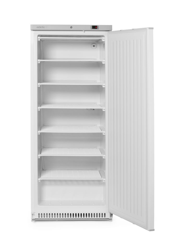 Vrieskast met wit gelakte stalen behuizing