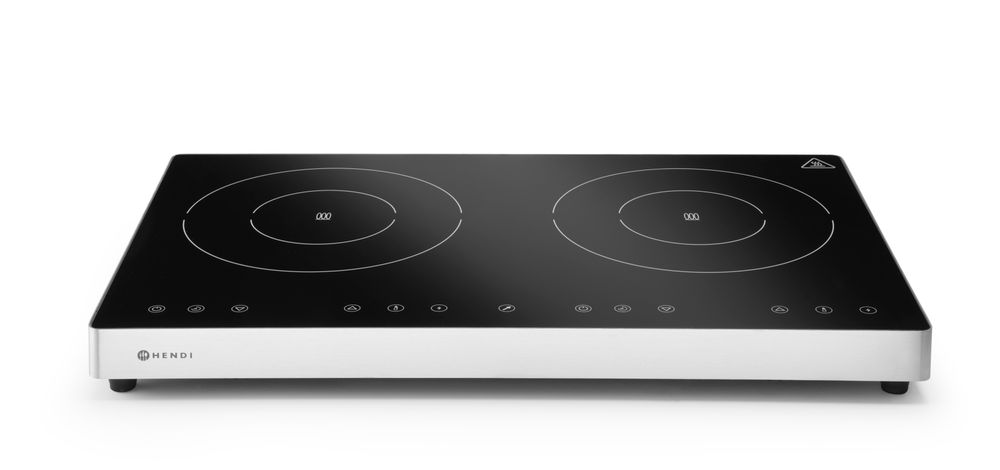 Double induction cooker, HENDI, Kitchen Line, 230V/3500W, 608x370x(H)61mm