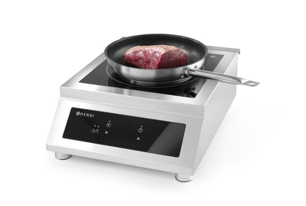 Induction cooker model 5000 D, HENDI, Profi Line, 400V/5000W, 398x515x(H)168mm