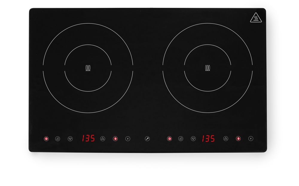 Plaque de cuisson à induction double Kitchen Line, HENDI, Kitchen Line, 230V/3500W, 608x405x(H)54mm