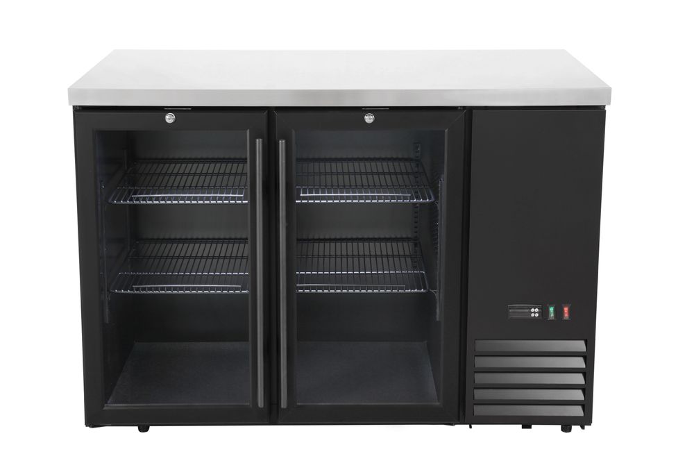 Bar koelwerkbank, glazen deuren