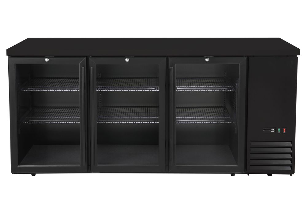 Bar koelwerkbank, glazen deuren