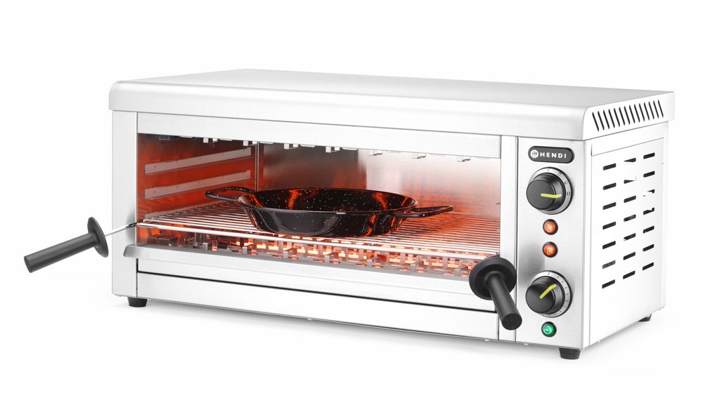 Salamandre avec éléments chauffants Quartz infrarouge, HENDI, 230V/3645W, 689x397x(H)318mm