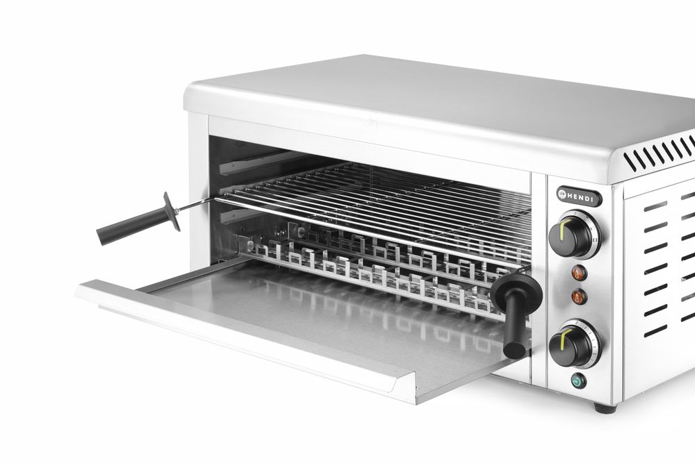 Salamandre avec éléments chauffants Quartz infrarouge, HENDI, 230V/3645W, 689x397x(H)318mm