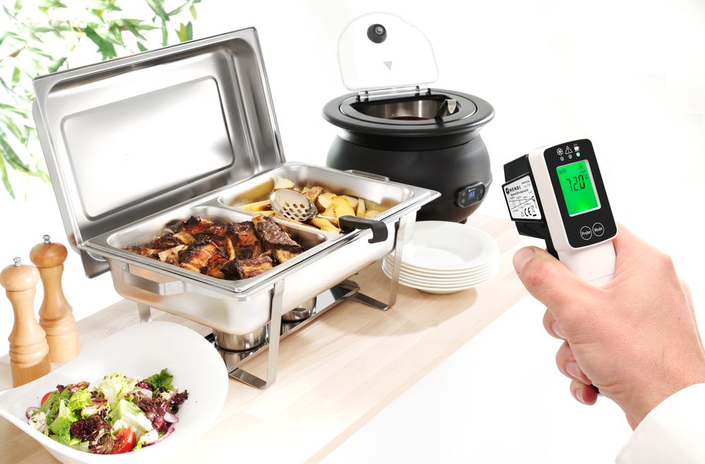 Thermomètre infrarouge avec sonde, HENDI, 39x53x(H)158mm