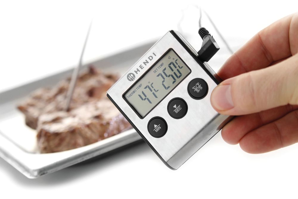 Braadthermometer met timer