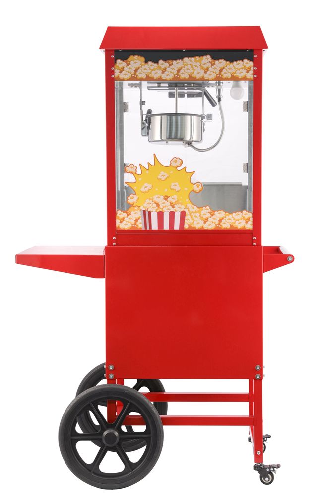 Popcornmachine met kar