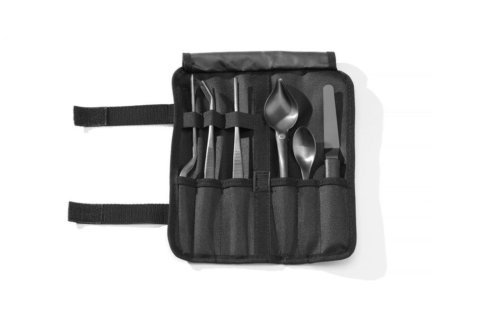 Set de dressage Chef, 6 pièces, noir, HENDI, 255x25x(H)100mm