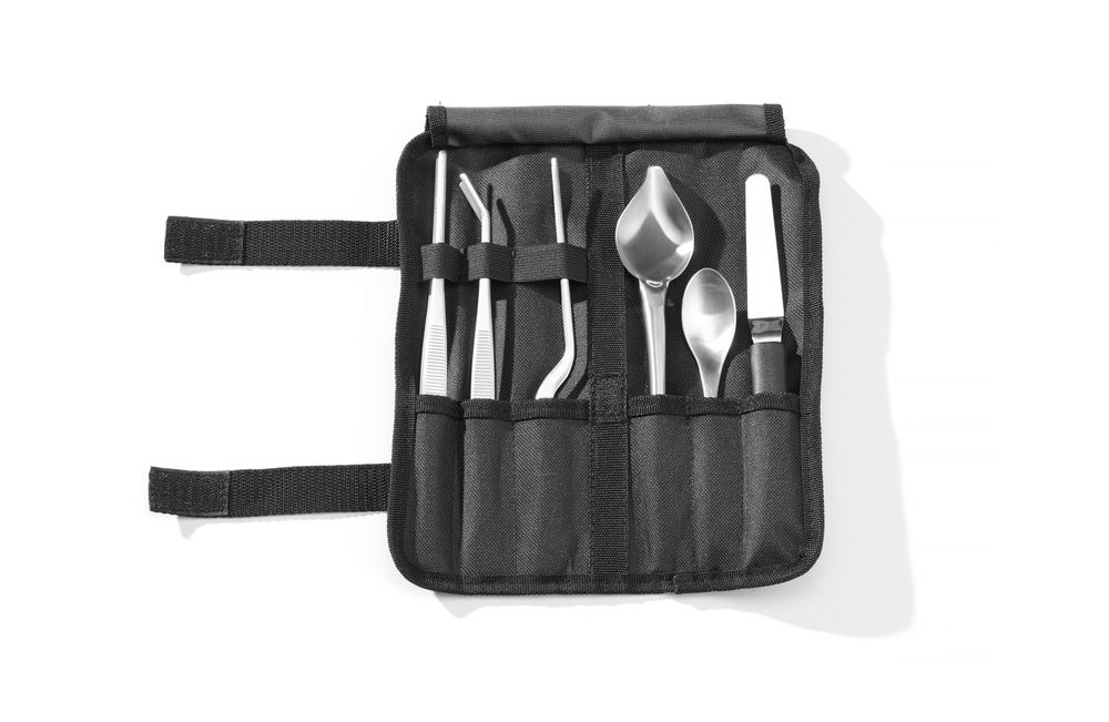 Set de dressage Chef, 6 pièces, satiné, HENDI, 255x25x(H)100mm