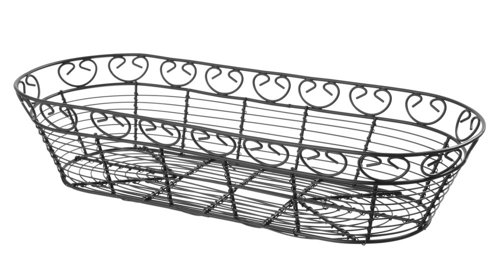 Wire basket deco oblong, HENDI, 385x160x(H)80mm
