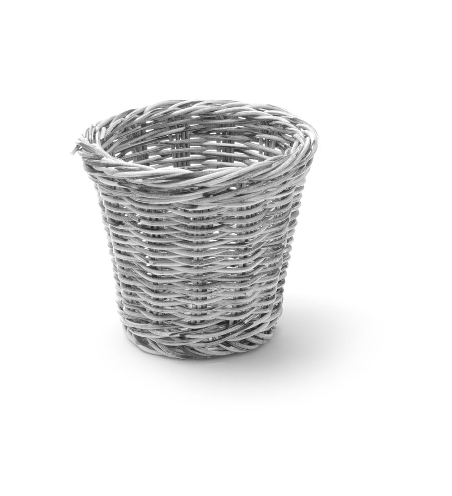 Snack basket, HENDI, Light grey, ø130x(H)110mm