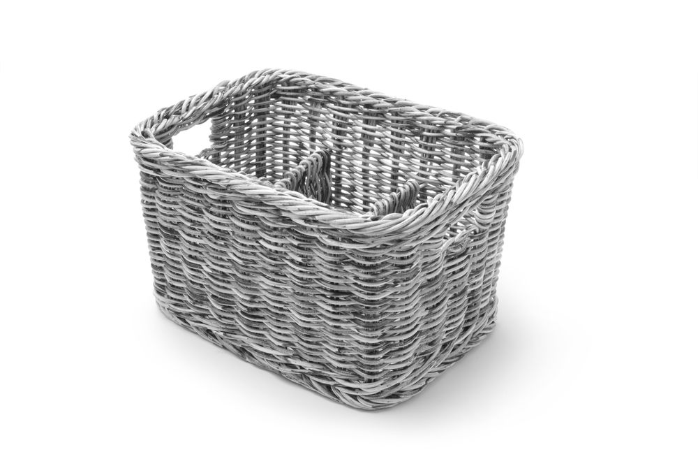 Cutlery basket, HENDI, Light grey, 260x180x(H)150mm
