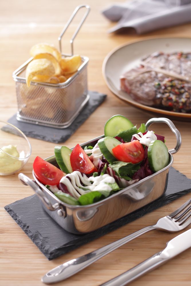 Plat snack, HENDI, 196x95x(H)70mm