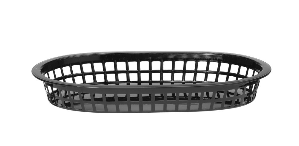 Bread basket, oval, HENDI, Black, 6 pcs., 275x175x(H)38mm