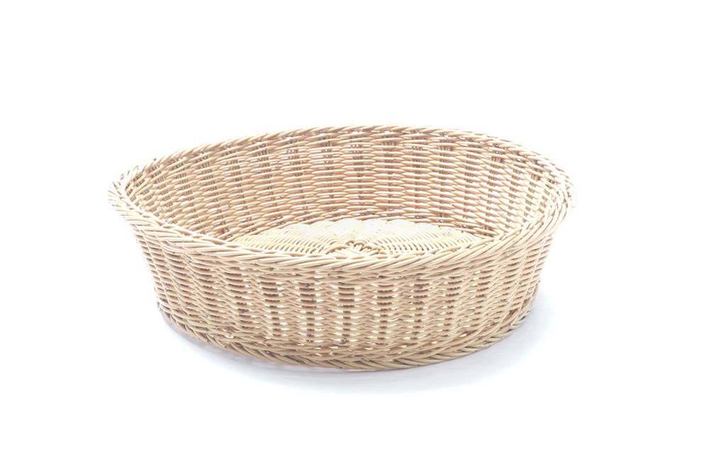 Bread basket round, HENDI, Beige, ø400x(H)90mm