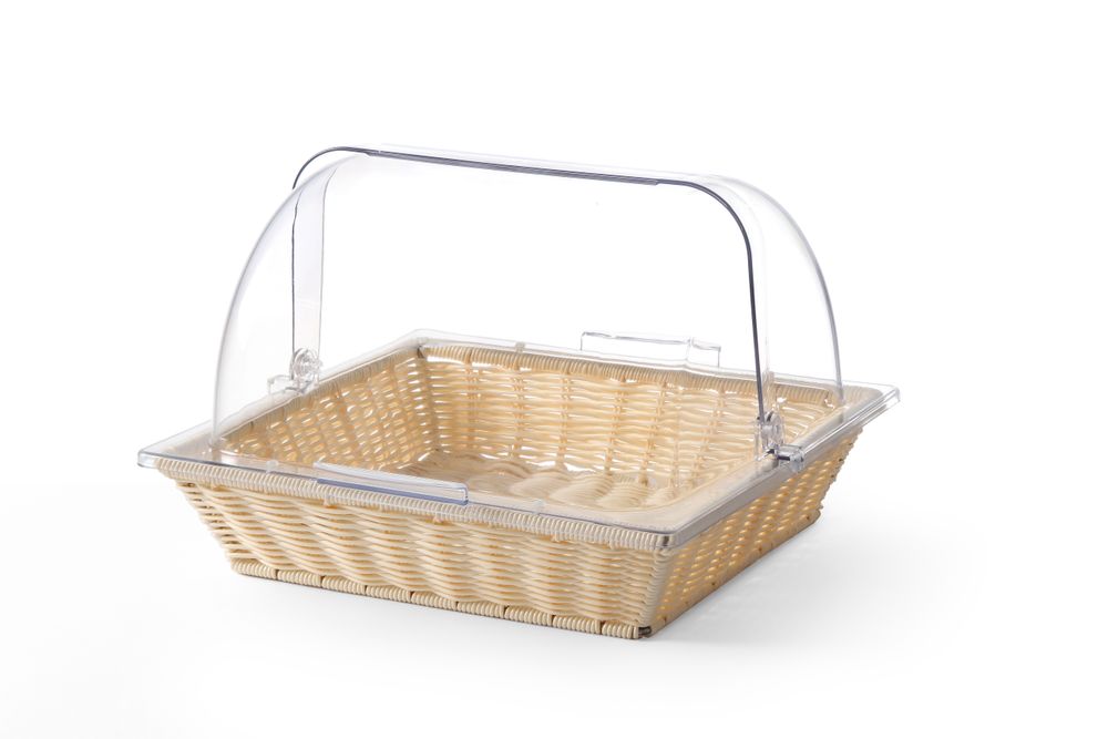 Basket with roll top cover, HENDI, Basket & Cover, GN 2/3, 365x335x(H)245mm