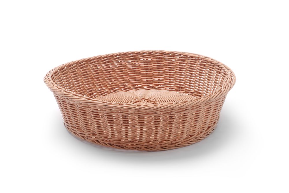 Bread basket round, HENDI, Brown, ø400x(H)90mm