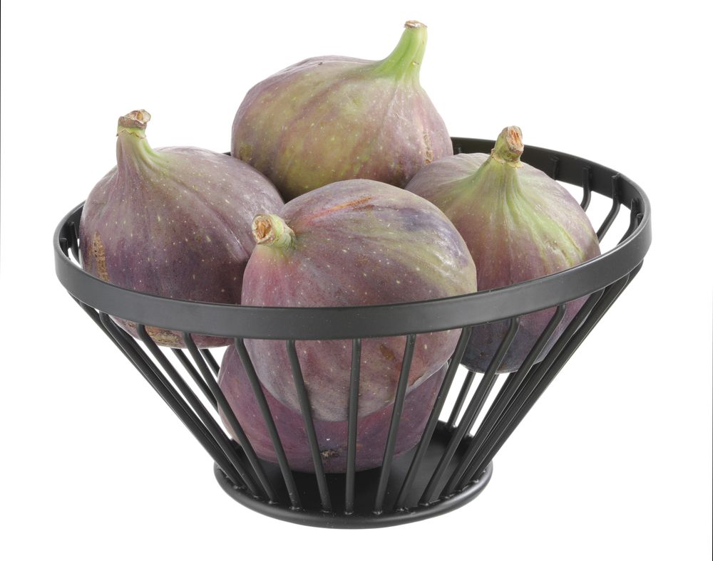 Fruitkorf schuin zwart