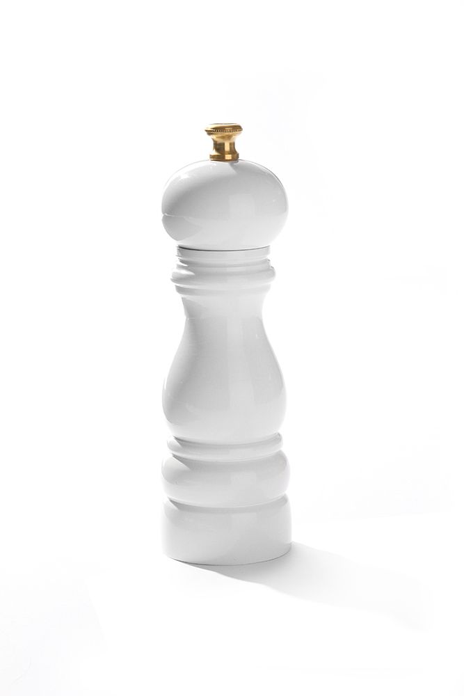 HENDI | Dřevěný mlýnek na pepř, bílá, (H)180mm